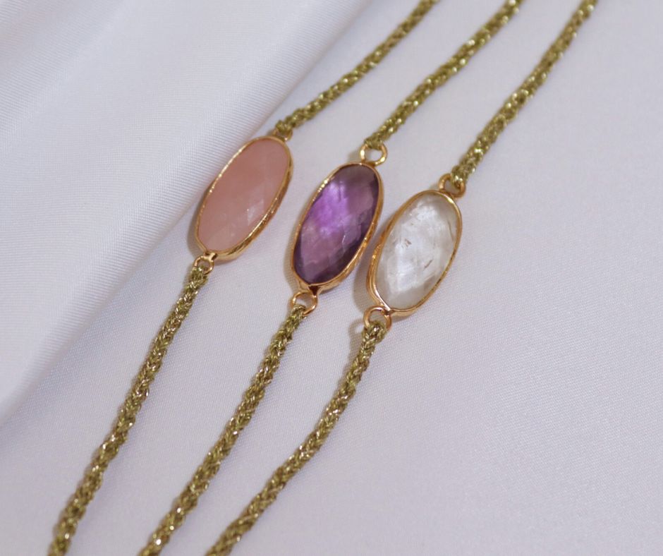 Bracelet tressé multitours MAé - POPIBIJOUX Créations