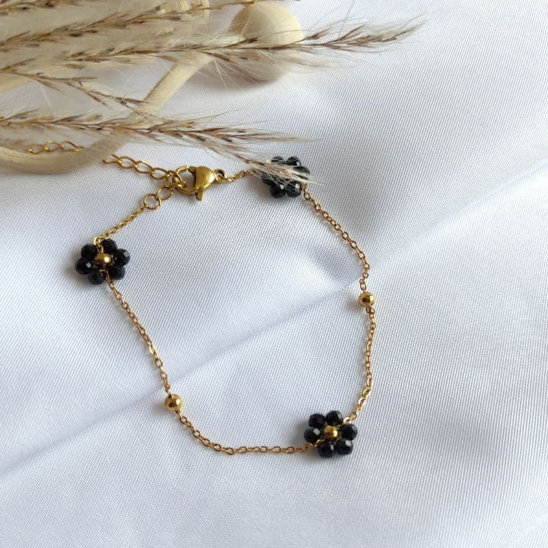 Bracelet fleur Spinelle