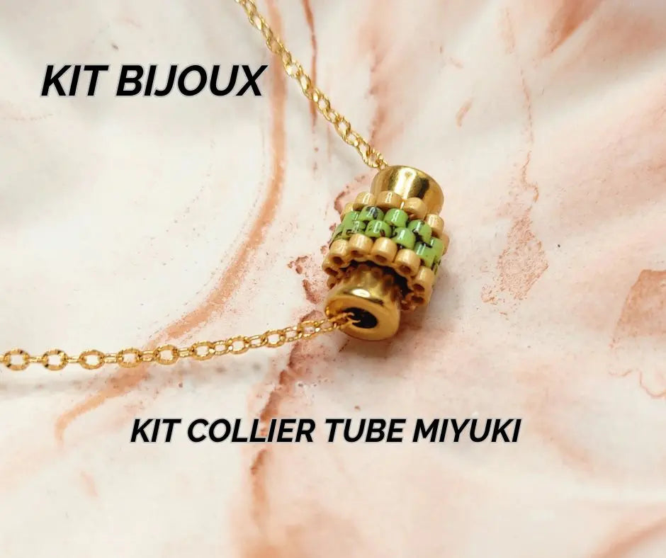 Kit DIY Collier Boho Tube Miyuki – Créez votre bijou bohème