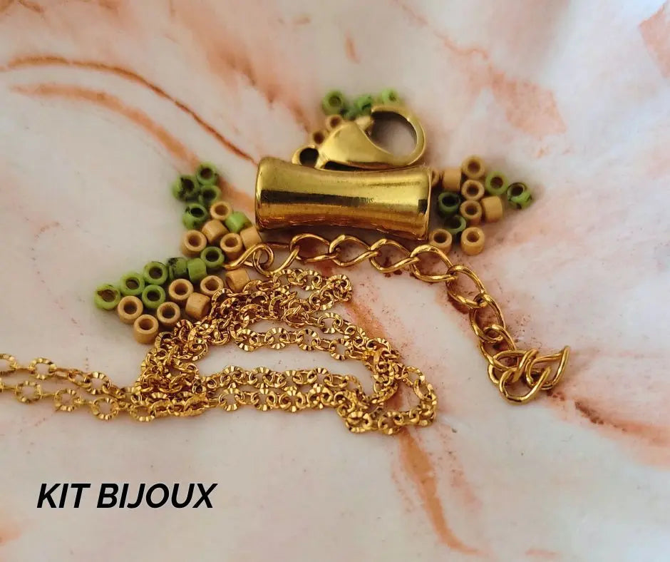 Kit DIY Collier Boho Tube Miyuki – Créez votre bijou bohème