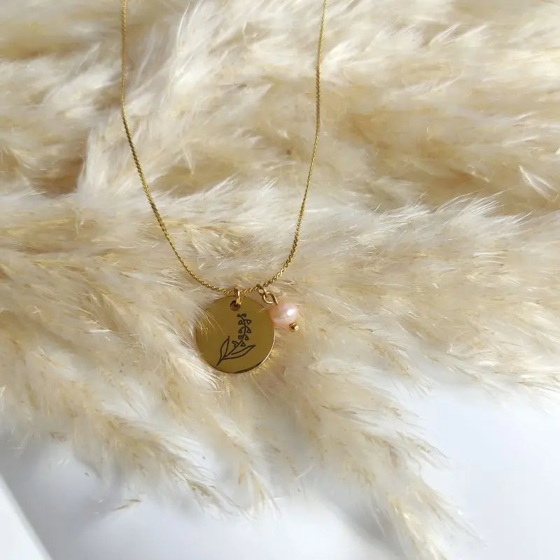 Pendentif fleur de naissance mai -Muguet