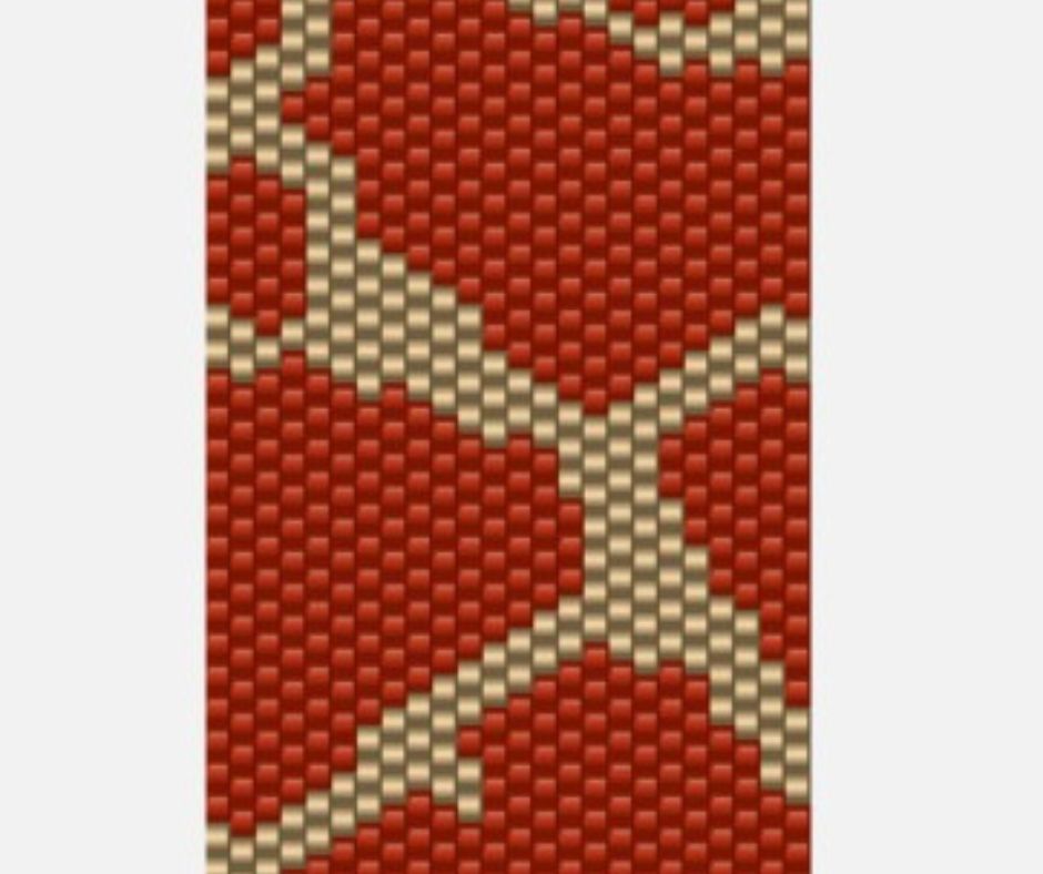 Motif Girafe (manchette ) Grille de tissage peyote pair PDF - POPIBIJOUX Créations