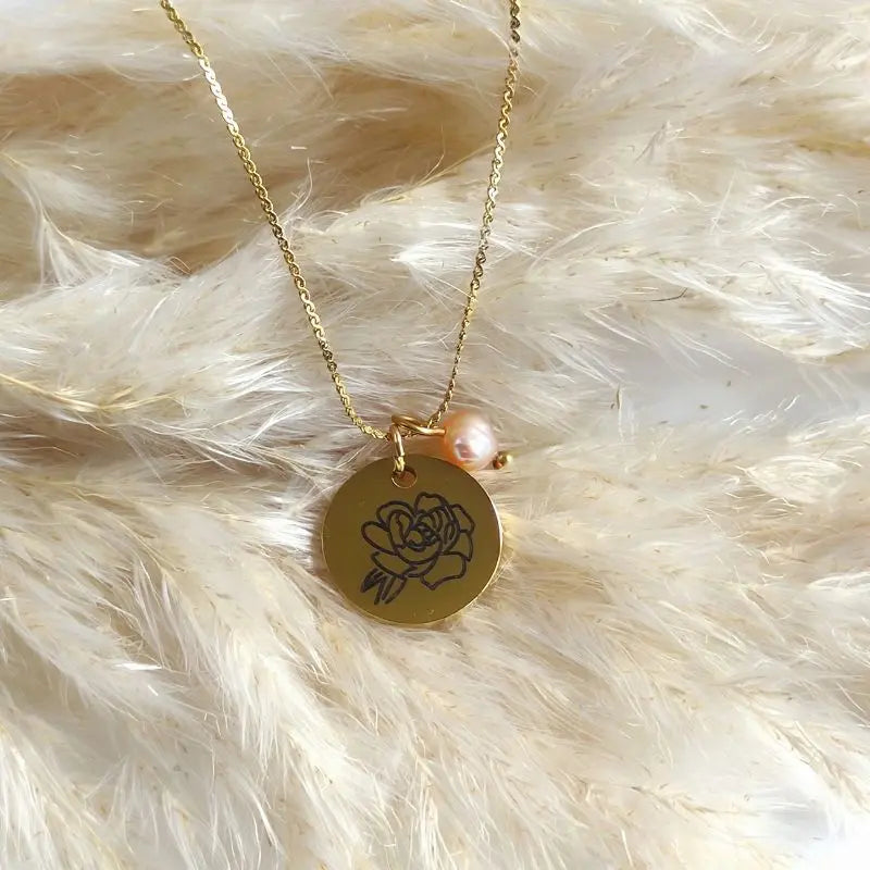 pendentif fleur de naissance Septembre