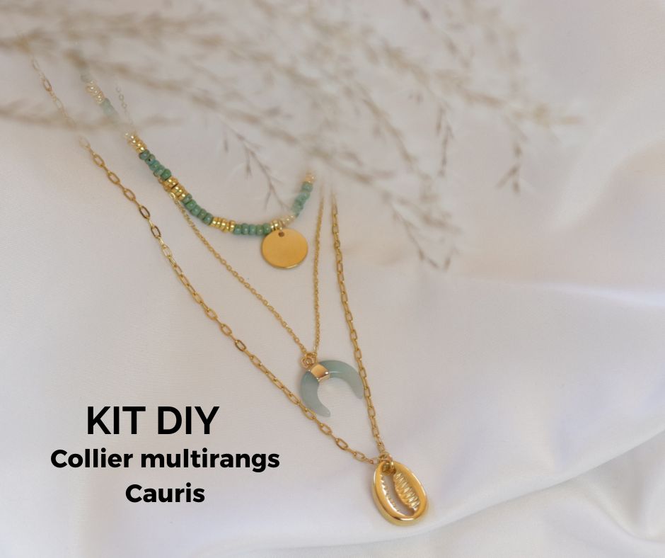 Kit bijou N°4 Collier Cauris multirangs