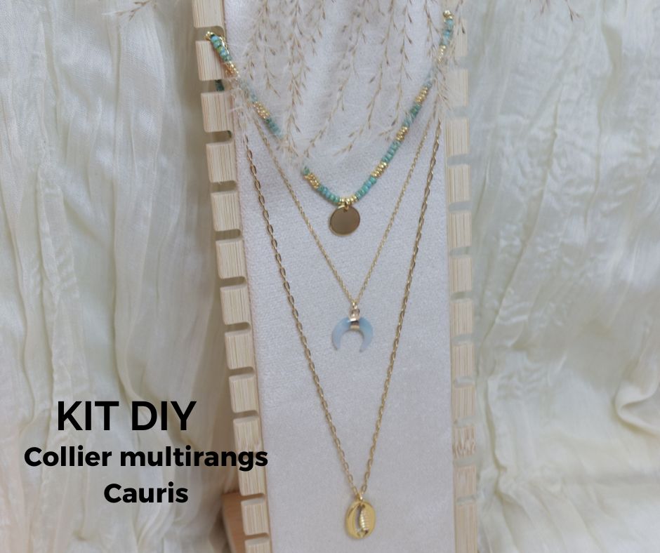 Kit bijou N°4 Collier Cauris multirangs