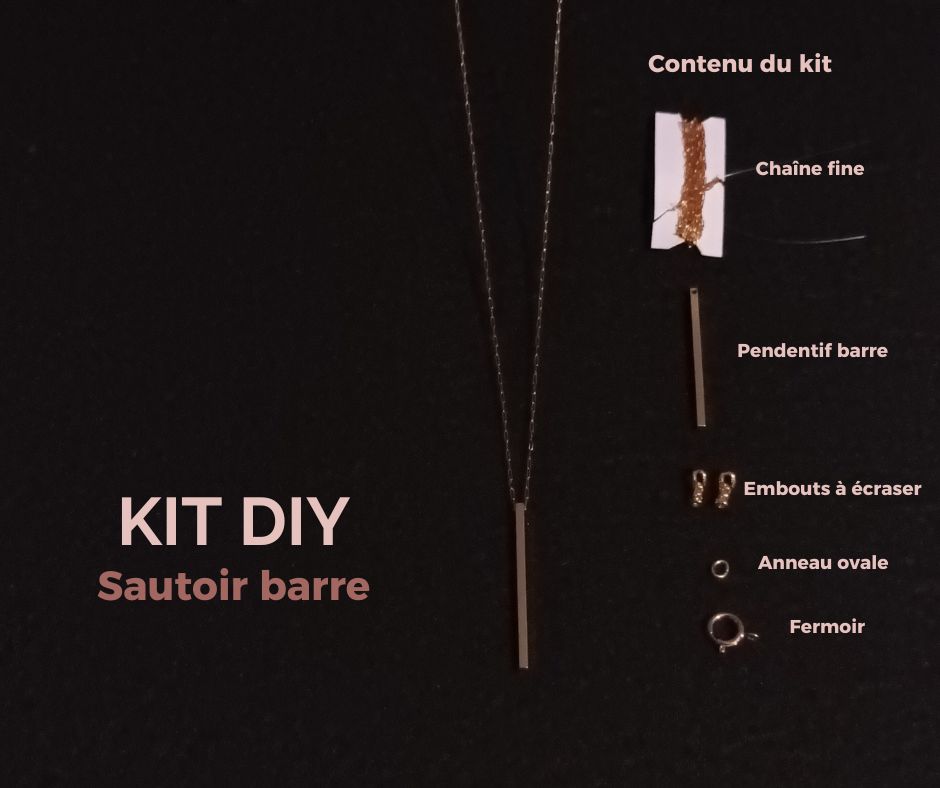 Kit bijou N°5 Sautoir barre