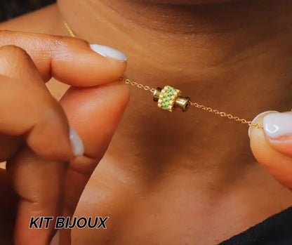 Kit DIY Collier Boho Tube Miyuki – Créez votre bijou bohème