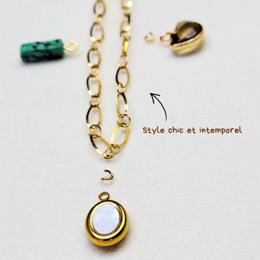 Kit Collier Charms & Chic aux Pierres Naturelles