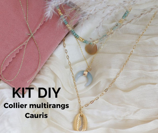 Kit bijou N°4 Collier Cauris multirangs