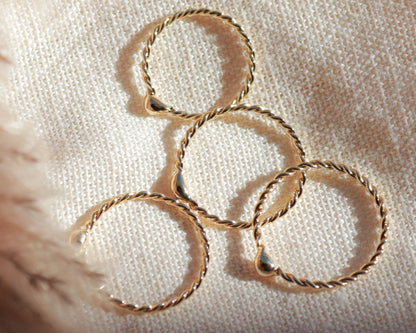 Bague PEPITA torsadée - POPIBIJOUX Créations
