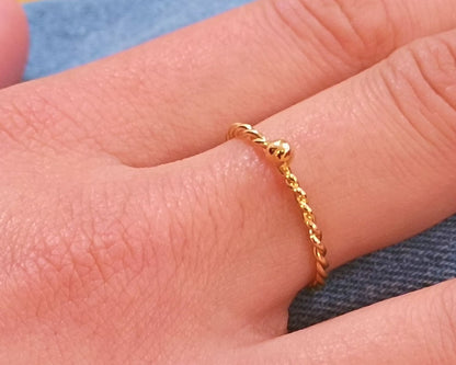 Bague PEPITA torsadée - POPIBIJOUX Créations