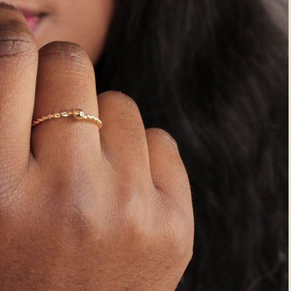 Bague PEPITA torsadée - POPIBIJOUX Créations